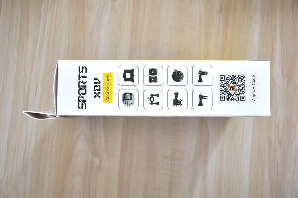 Allwinner V3 Sport Action Camera Left Package