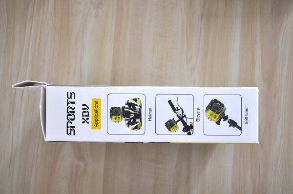 Allwinner V3 Sport Action Camera Right Package