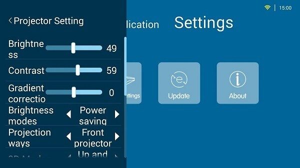 Wipao S3 Projector settings 3