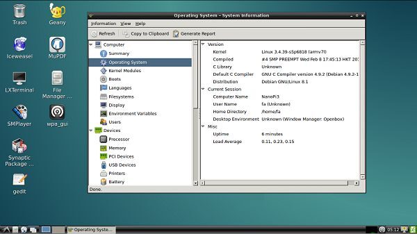 NanoPC T3 Debian 9