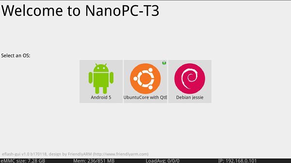NanoPC T3 eflasher
