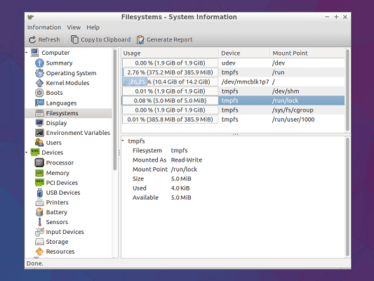 NanoPC T4 Lubuntu Filesystems
