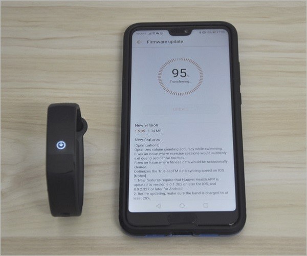 Huawei Honor Band 3 Updating