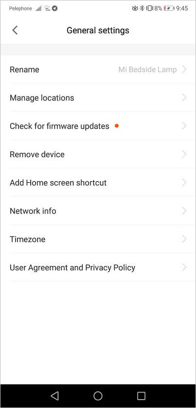Mijia Lamp App 3