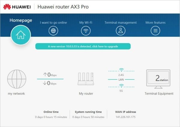 Huawei ax3 pro webacess