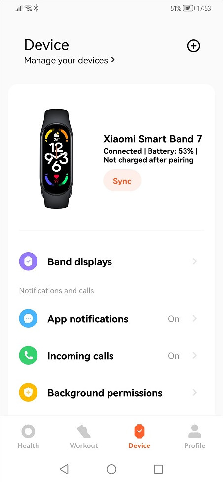 Xiaomi Smart Band Mi Fitness 6