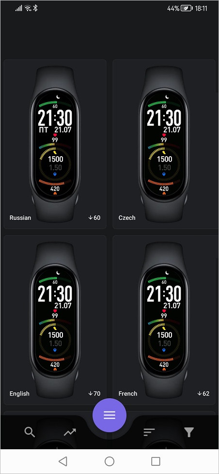 Mi Band 7 Watch Faces 02