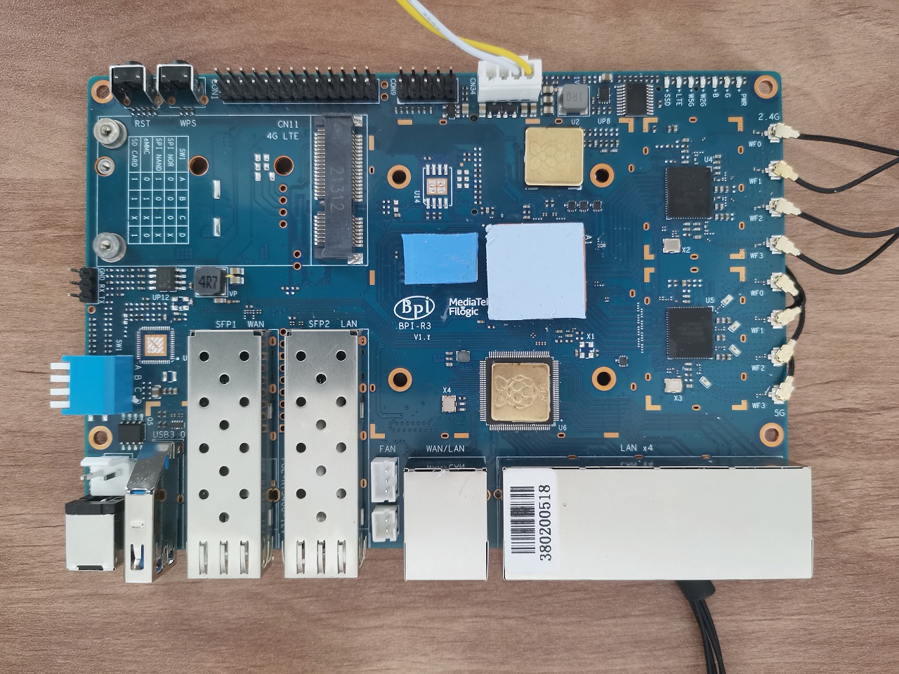 Banana Pi R3 Heatsinks 4