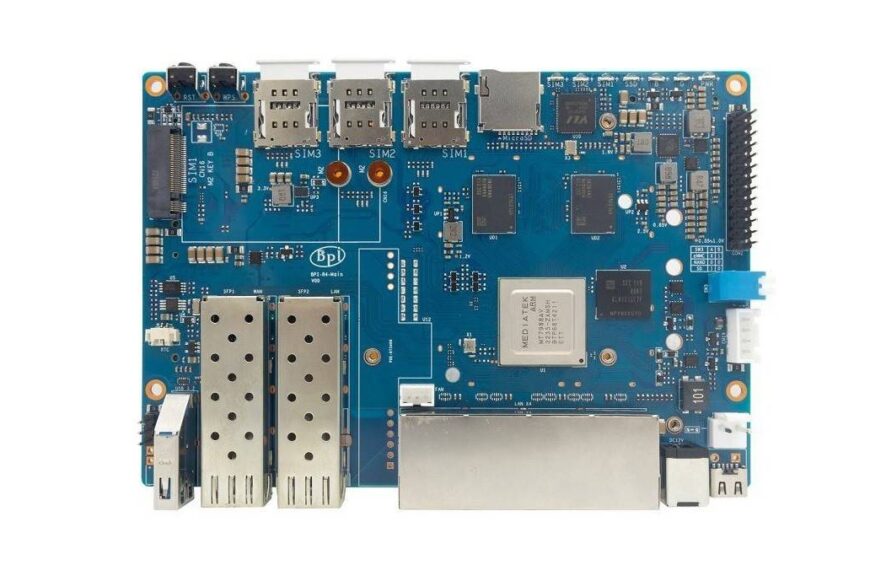 Banana Pi BPI-R4 Review: Wi-Fi 7 OpenWrt Router board with dual SFP+ ports