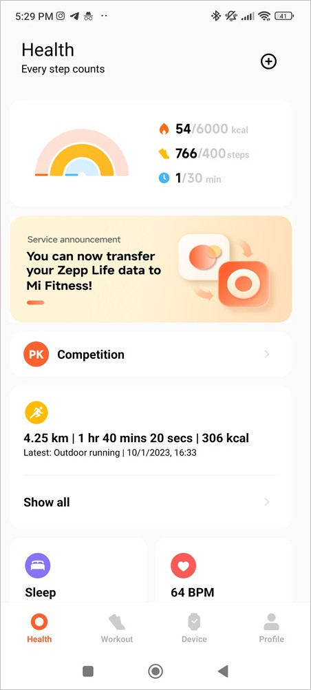 Smart Band 8 Pro Mi Fitness 1