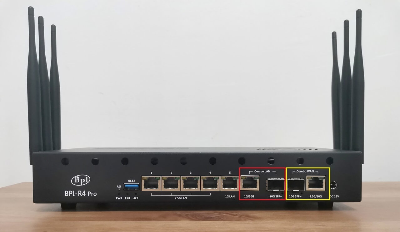 BPI R4Pro Network Interfaces